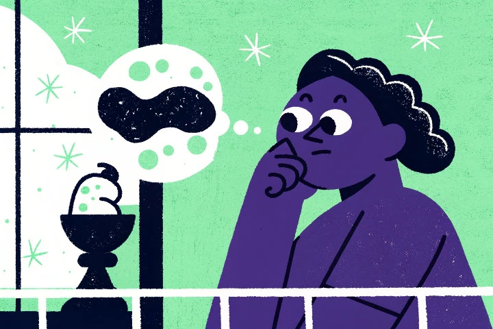 Ilustração de uma pessoa se perguntando o que é
