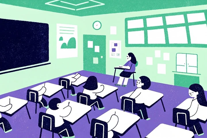 Ilustração para simbolizar política de compliance nas escolas.