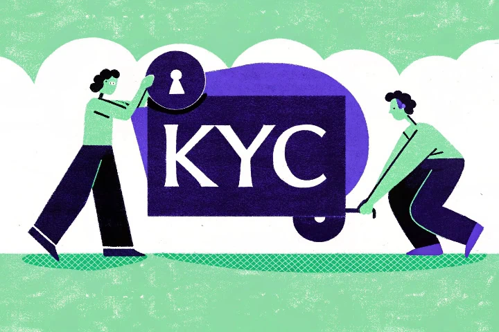 Ilustração know your customer.