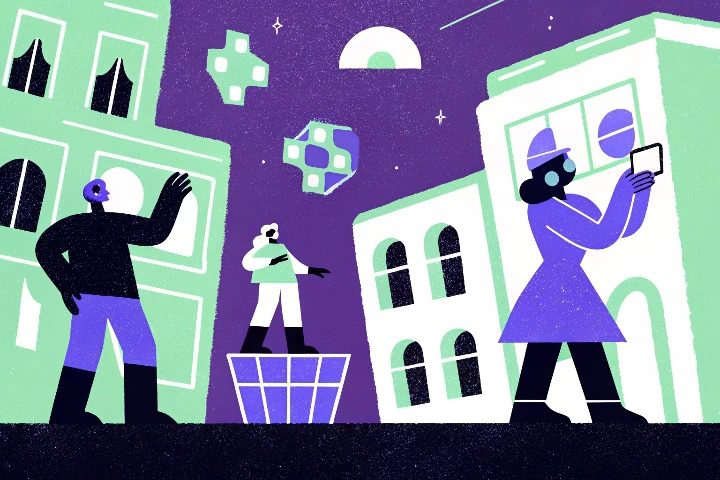 Ilustração sobre metaverso.