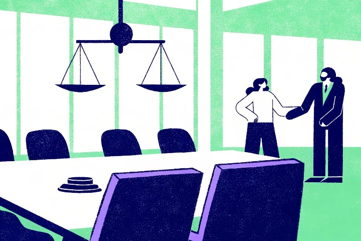 Ilustração para simbolizar a governança corporativa (GRC).