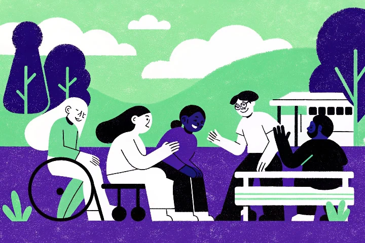 Ilustração para simbolizar diversidade e inclusão nas empresas.