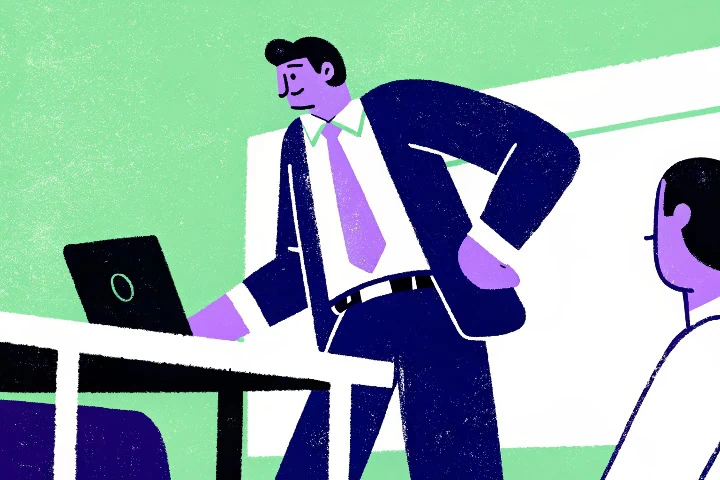 Ilustração para simbolizar um governance officer.