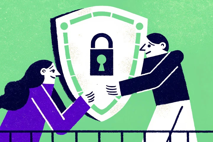 Ilustração para simbolizar a fraude corporativa e a prevenção de fraudes.
