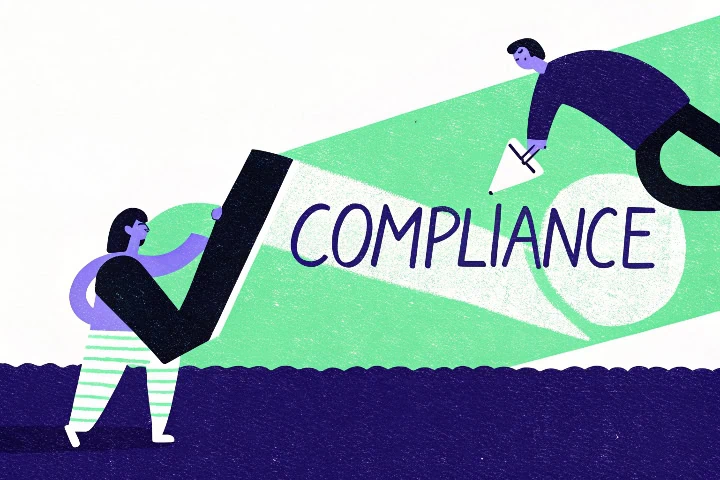 Ilustração para simbolizar o Compliance individual.