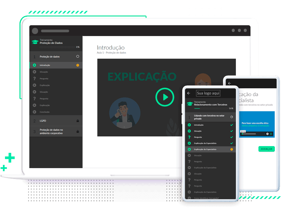 Interface treinamentos
