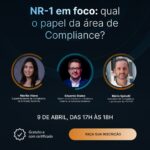 Imagem de divulgação do Compliance Talks – NR-1 em foco qual o papel da área de Compliance?