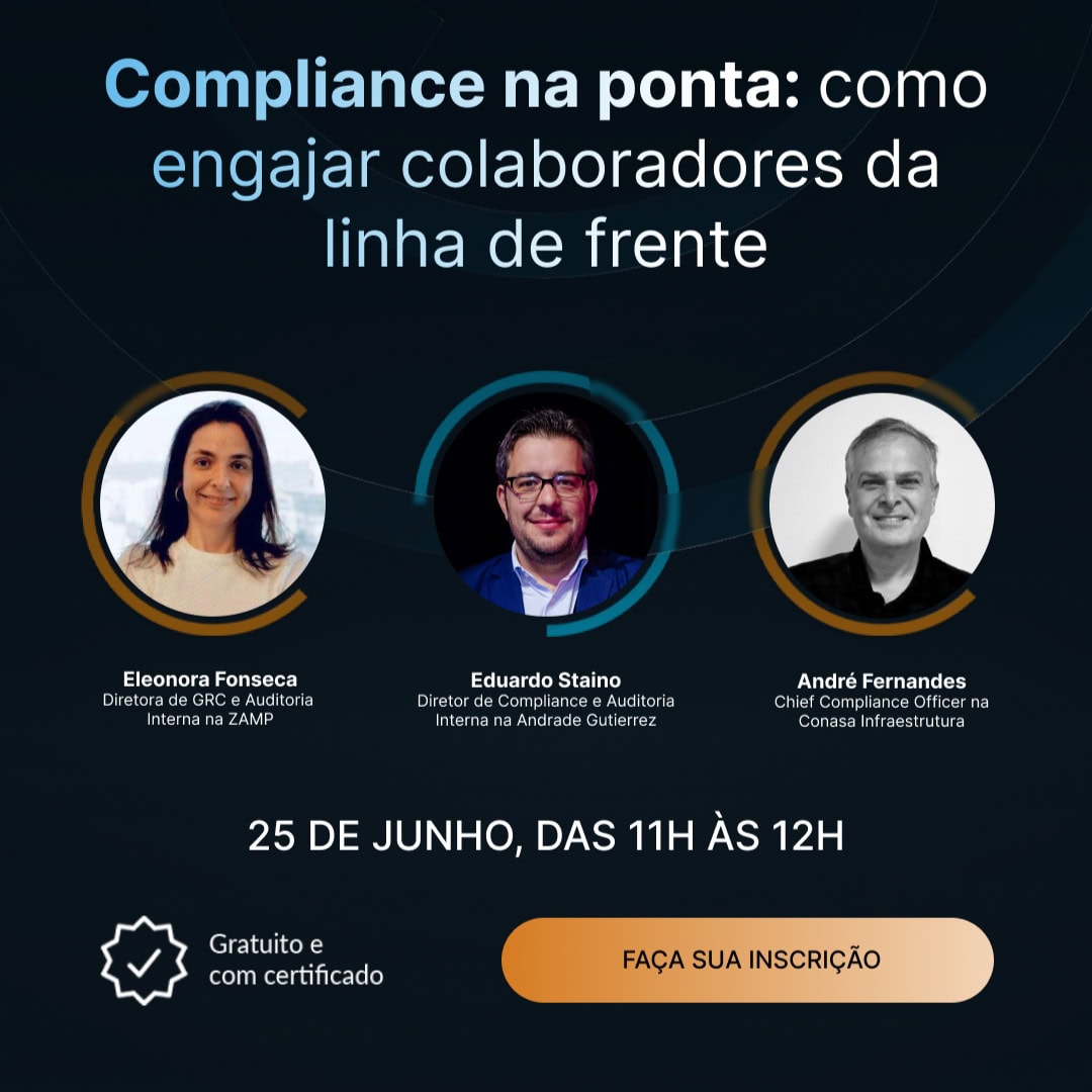Imagem de divulgação do Compliance Talks – Compliance na ponta: como engajar colaboradores da linha de frente