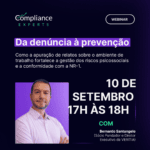 Imagem de divulgação do Compliance Experts - O fim do risco oculto: como a IA transforma tendências de processo em certeza preditiva.