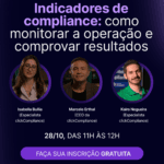 Imagem de divulgação da Live clickCompliance sobre indicadores de compliance.
